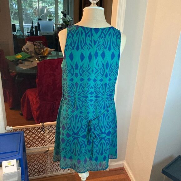 PRIVETT GREEN/BLUE DRESS - SZ Medium - Picture 8 of 10
